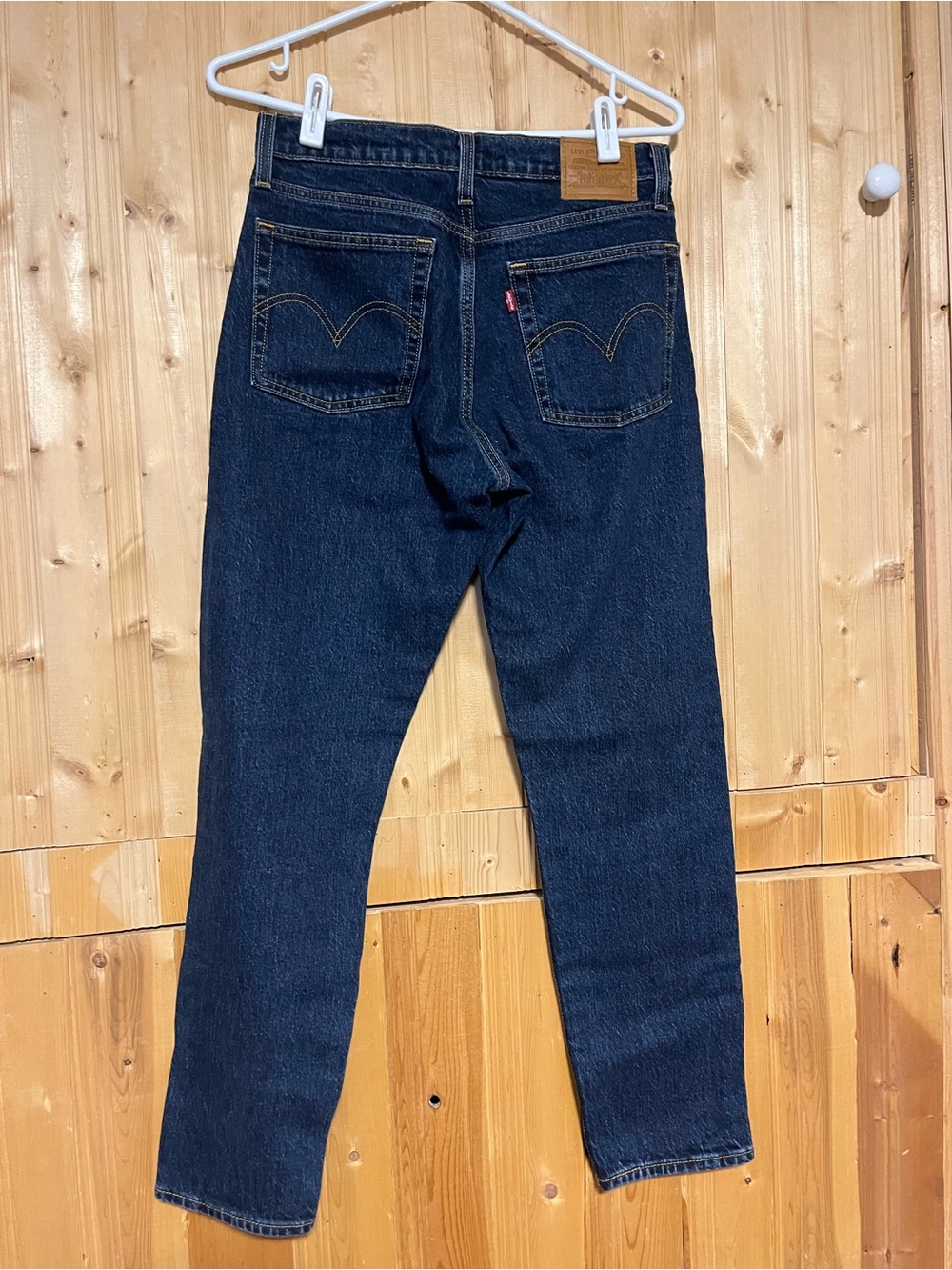 Levi's Women's Slim Straight Jeans in Dark Blue